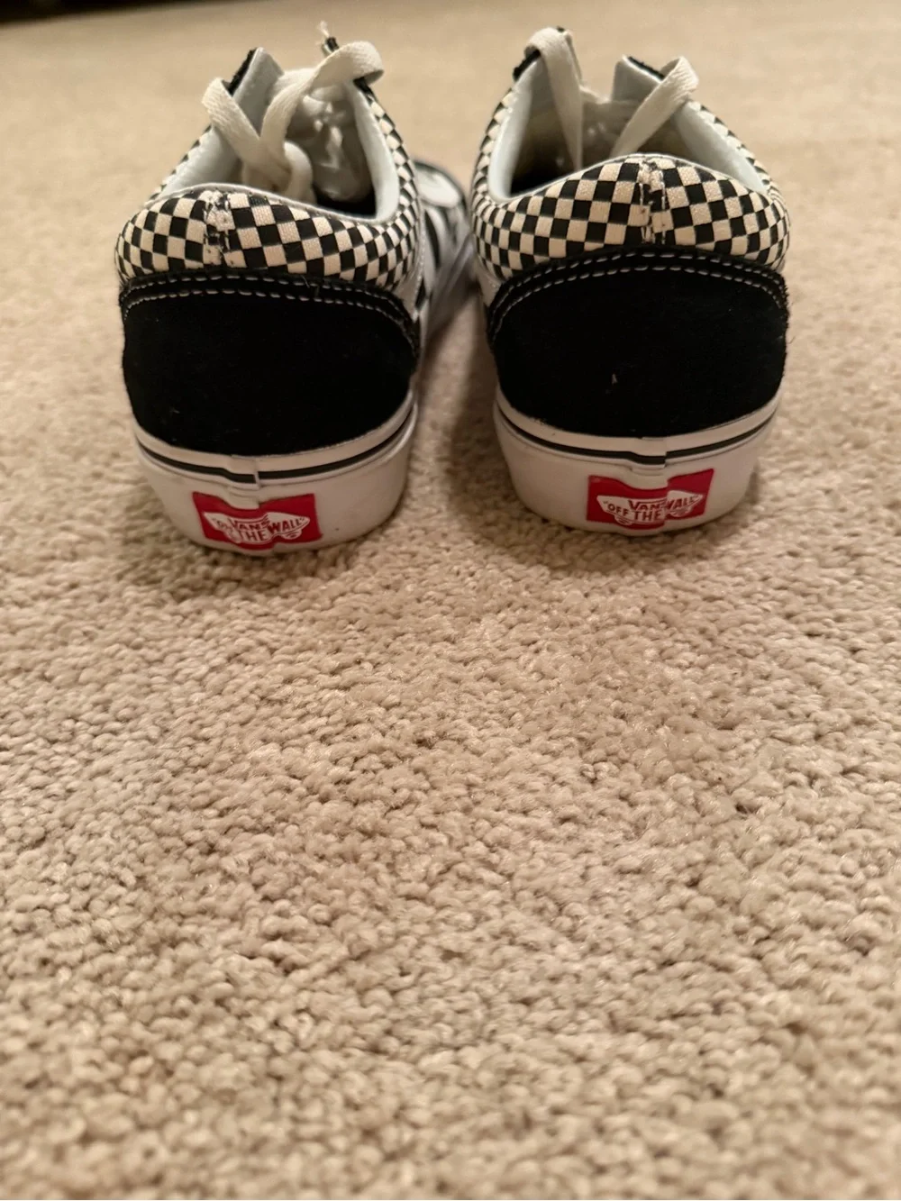 Vans Old Skool Checkerboard sneakers in black and white Men’s 6.5 Women’s 8.0